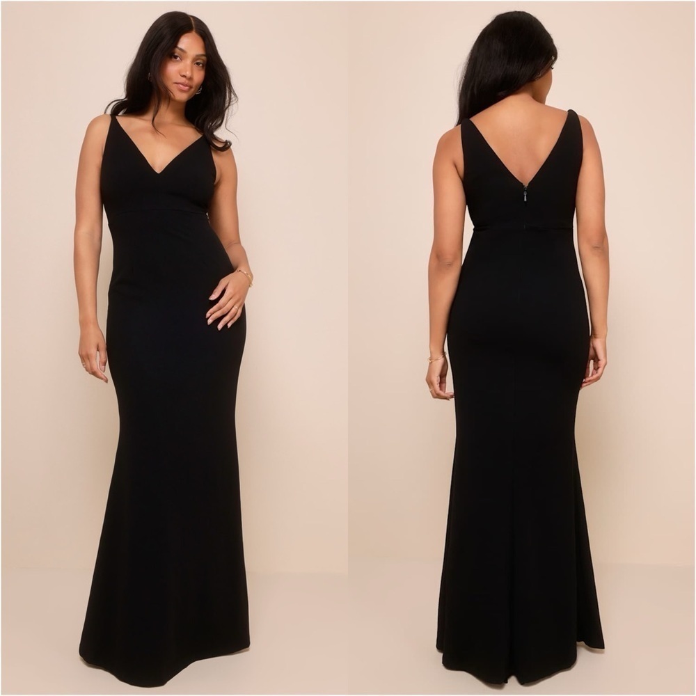 LULU’S Melora Black Sleeveless Maxi Dress